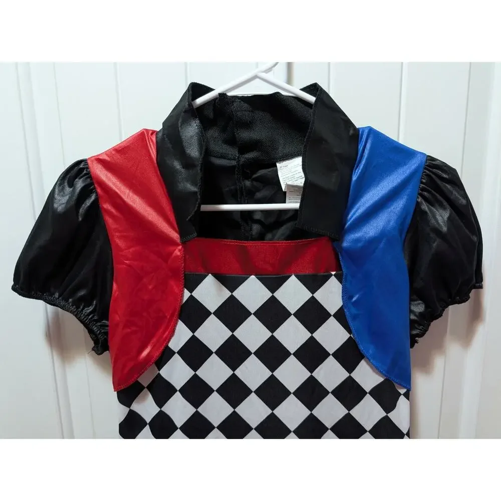 DC Comics Lil Harlequin Girls Dress Up Halloween Costume Cosplay Size XL